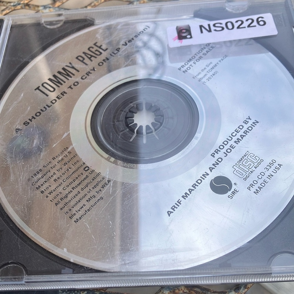 Tommy page shoulder to cry on promo cd